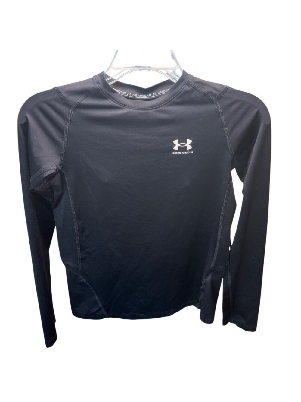 Under Armour Youth HeatGear Long Sleeve Fitted Shirt Black Size YLarge 7a